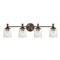 Maxim Lighting Swirl 4-Light Bath Vanity, Antique Bronze 21354CRANB - alternate 1